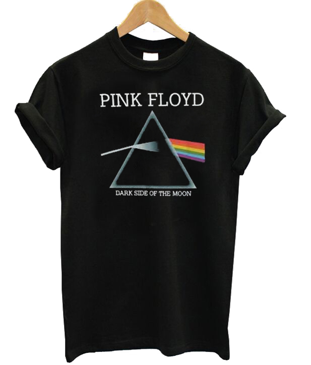 Pink Floyd T Shirt Dark Side Of The Moon Album Cover Artwork Men S Black Shirt