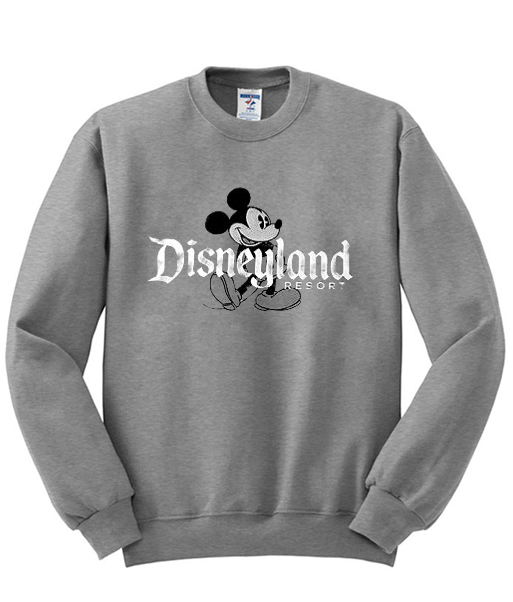 gray disneyland sweatshirt