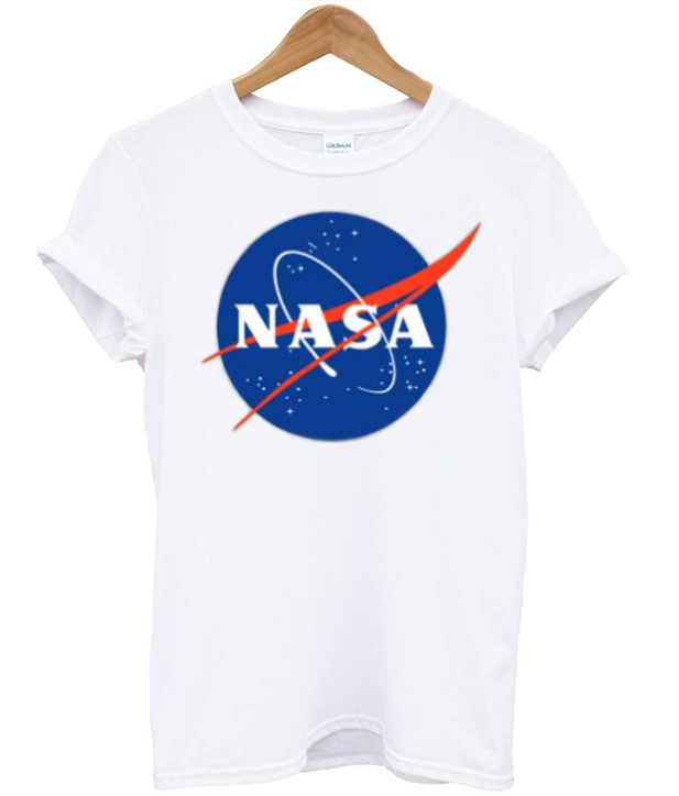 nasa t shirt with american flag