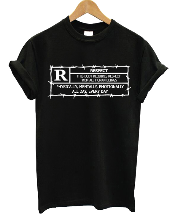 respect earn it t shirt